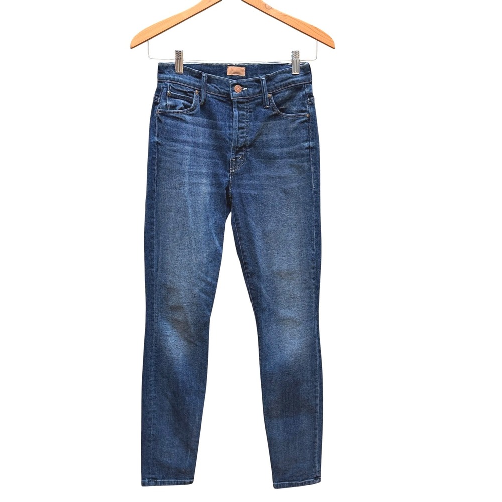 Mother Jeans Womens 26 Blue The Stunner When Lightning Strikes Skinny High Rise